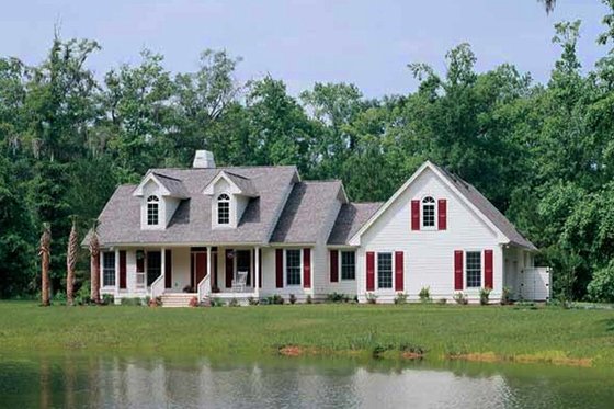 Exterior - Front Elevation 3 for Country House Plan #929-191 - 3 bed, 2.5 bath