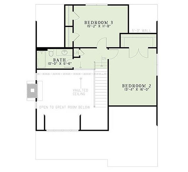 Bungalow Floor Plan - Upper Floor Plan #17-2481