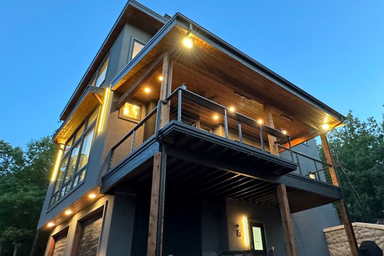 Exterior - Rear Elevation for Contemporary House Plan #1070-7 - 3 bed, 3 bath