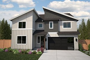 Contemporary Exterior - Front Elevation Plan #569-87