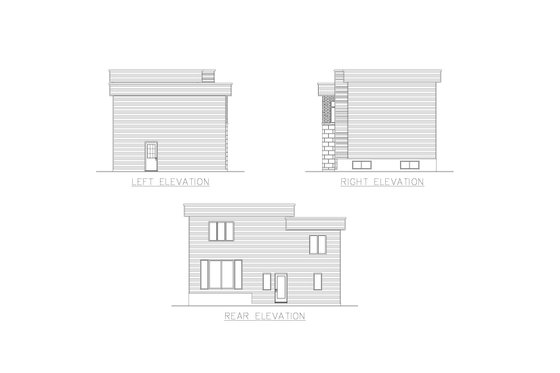 Exterior - Other Elevation for Modern House Plan #138-379 - 2 bed, 1.5 bath