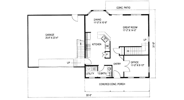 Dream House Plan - Traditional Floor Plan - Main Floor Plan #117-201