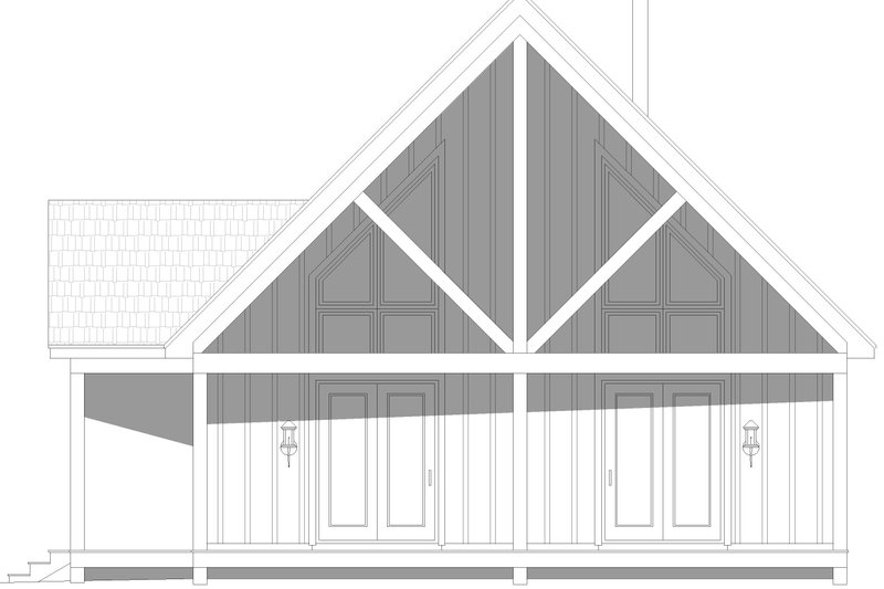 Architectural House Design - Exterior - Other Elevation 1 for Country House Plan #932-1244 - 1 bed, 1.5 bath
