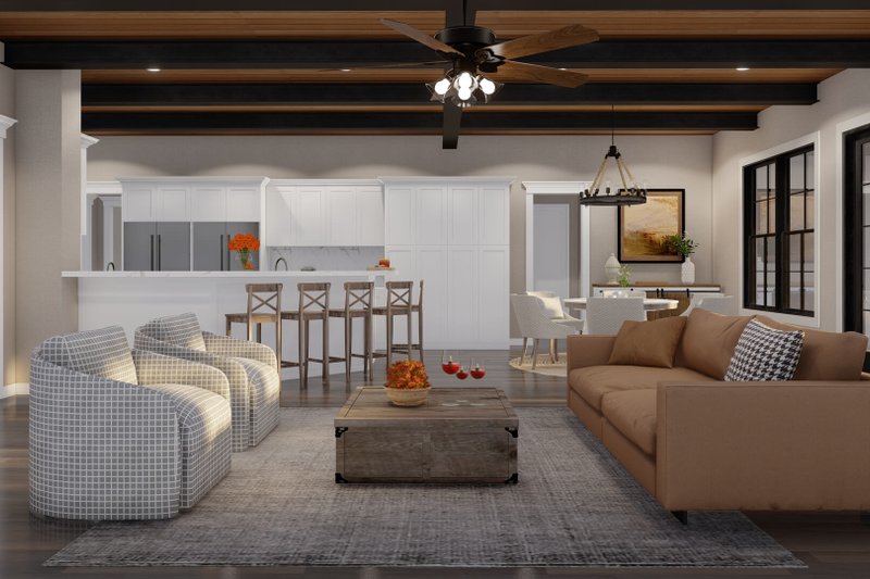 Dream House Plan - Interior - Family Room 1 for Craftsman House Plan #923-364 - 3 bed, 3.5 bath