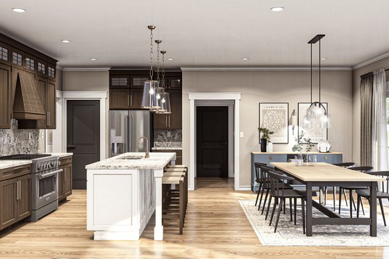 Interior - Kitchen 1 for Colonial House Plan #455-493 - 3 bed, 2.5 bath
