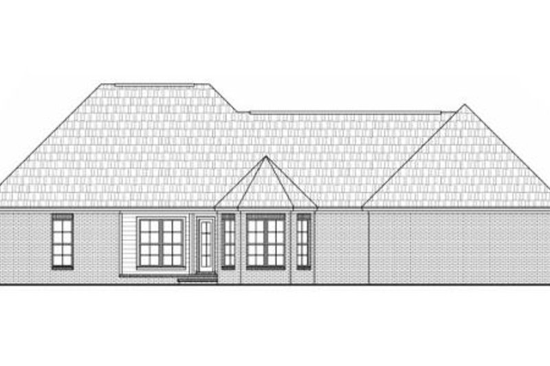 Dream House Plan - Exterior - Rear Elevation for European House Plan #21-258 - 3 bed, 2 bath