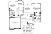 European Style House Plan - 4 Beds 2.5 Baths 2892 Sq/Ft Plan #424-328 