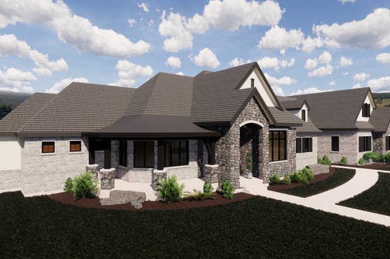 Exterior - Other Elevation for European House Plan #920-113 - 3 bed, 3.5 bath