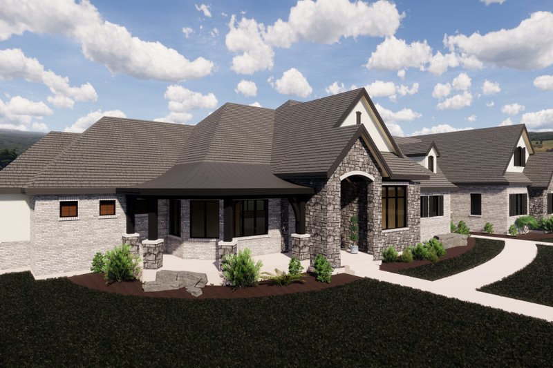 Architectural House Design - Exterior - Other Elevation for European House Plan #920-113 - 3 bed, 3.5 bath
