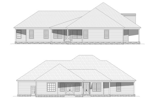 Exterior - Other Elevation 2 for Country House Plan #932-320 - 4 bed, 4 bath