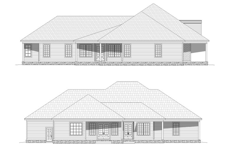 Architectural House Design - Exterior - Other Elevation 2 for Country House Plan #932-320 - 4 bed, 4 bath