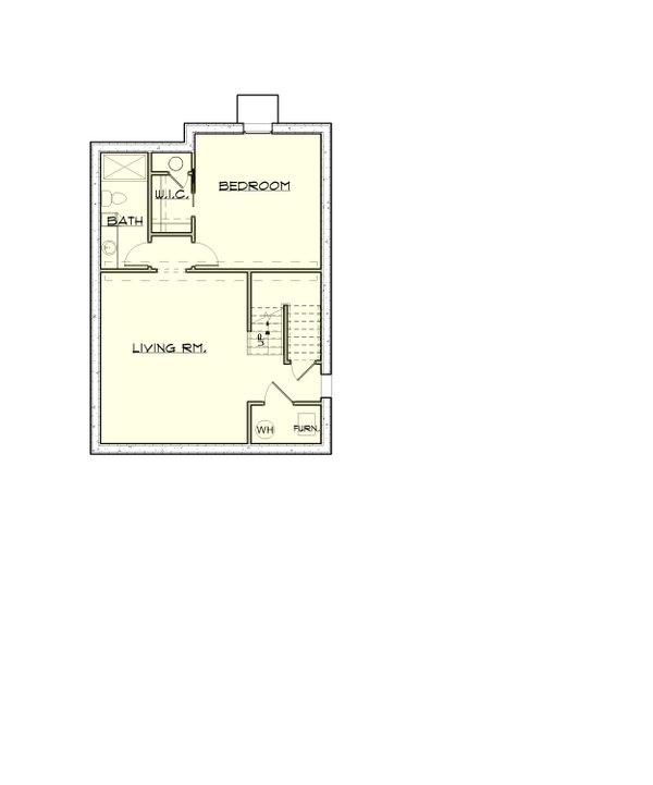 Dream House Plan - Floor Plan - Lower Floor for Farmhouse House Plan #1121-1 - 3 bed, 2.5 bath