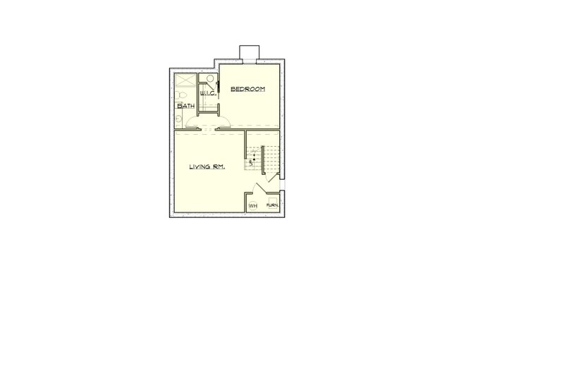 Dream House Plan - Floor Plan - Lower Floor for Farmhouse House Plan #1121-1 - 3 bed, 2.5 bath
