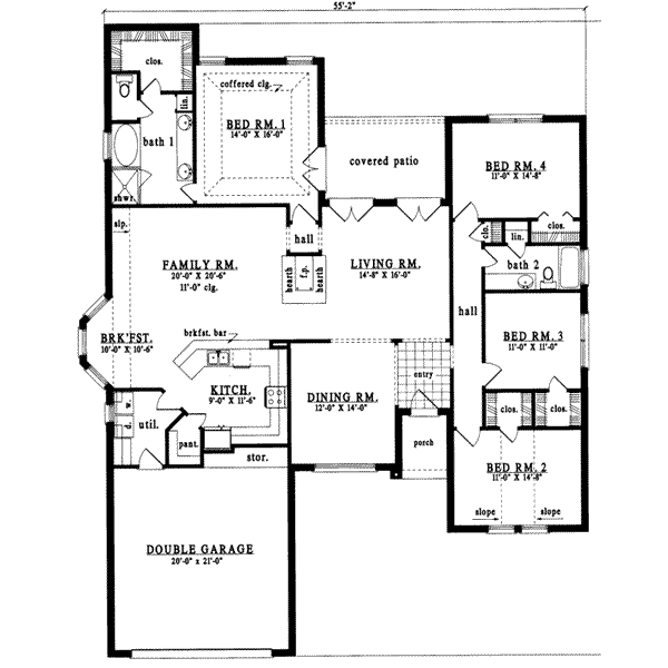 Traditional Floor Plan - Main Floor Plan #42-281