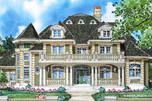 Classical Exterior - Front Elevation Plan #930-271