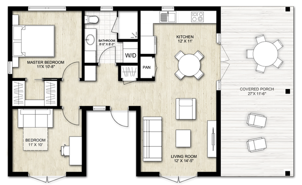 House Plan Design - Ranch Floor Plan - Main Floor Plan #924-11