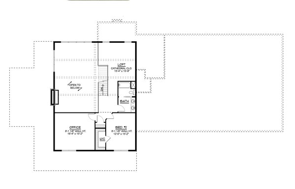 Architectural House Design - Country Floor Plan - Upper Floor Plan #1064-239