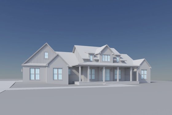 Exterior - Front Elevation 10 for Farmhouse House Plan #430-421 - 3 bed, 3.5 bath
