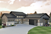 Modern Style House Plan - 4 Beds 3.5 Baths 2792 Sq/Ft Plan #1108-4 