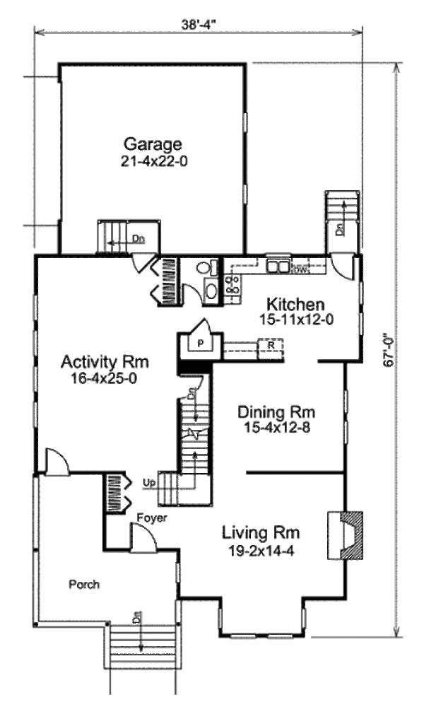 Victorian Floor Plan - Main Floor Plan #57-545