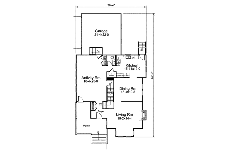 Dream House Plan - Floor Plan - Main Floor for Victorian House Plan #57-545 - 3 bed, 2.5 bath
