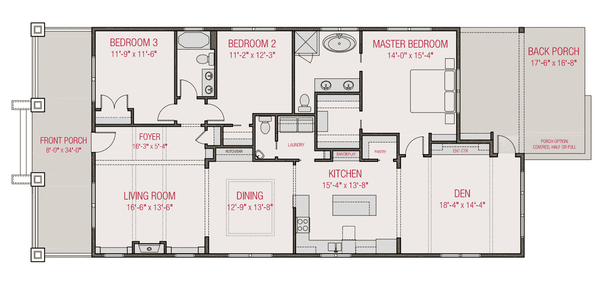 House Blueprint - Craftsman Floor Plan - Main Floor Plan #461-79