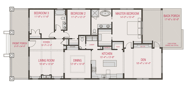 Craftsman Floor Plan - Main Floor Plan #461-79