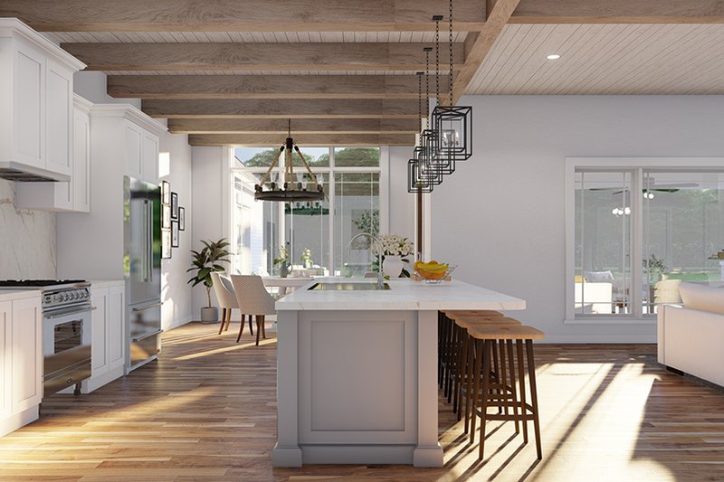 Architectural House Design - Interior - Kitchen 2 for European House Plan #923-17 - 4 bed, 4.5 bath