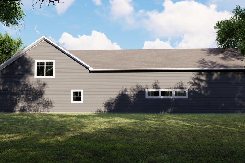 House Blueprint - Exterior - Rear Elevation for Country House Plan #1064-74 - 1 bed, 1.5 bath