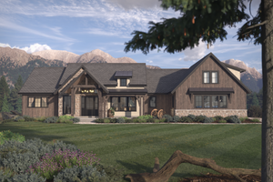 Ranch Exterior - Front Elevation Plan #1086-3