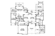 European Style House Plan - 4 Beds 4.5 Baths 4598 Sq/Ft Plan #411-359 