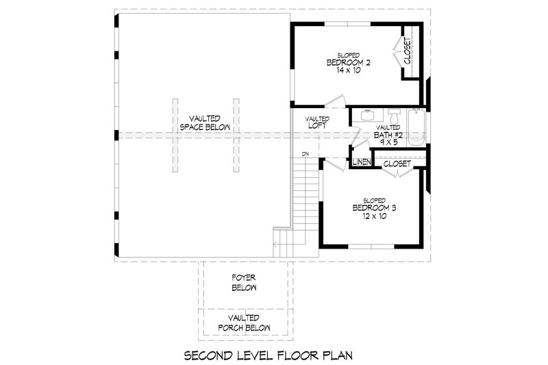 Home Plan - Floor Plan - Upper Floor for Southern House Plan #932-902 - 3 bed, 3 bath