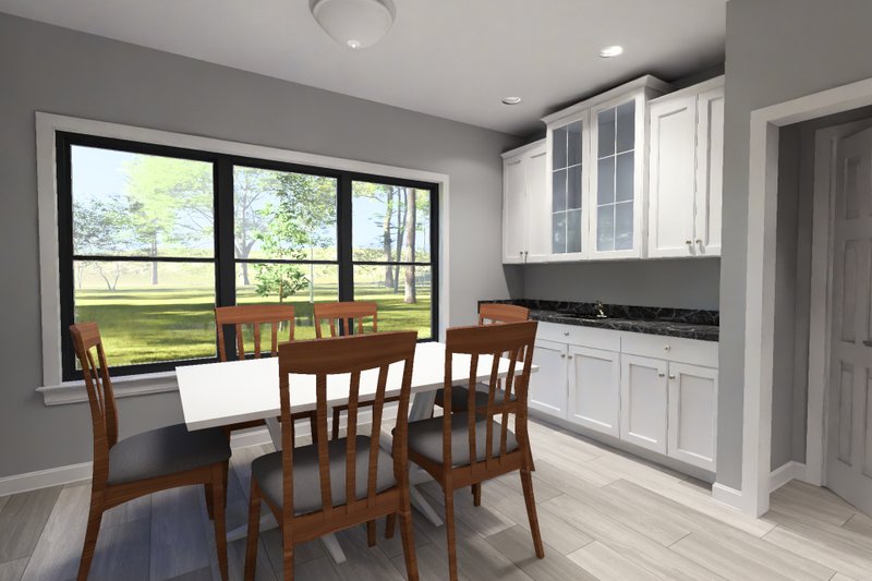 Architectural House Design - Interior - Dining Room for Modern House Plan #513-2433 - 3 bed, 2 bath