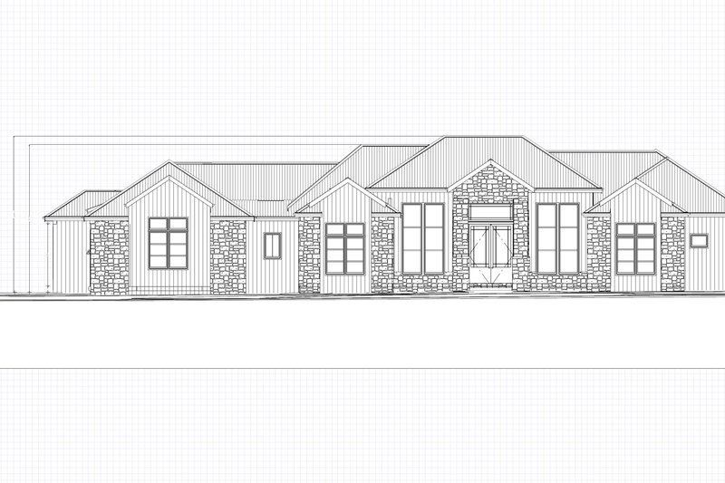 House Blueprint - Exterior - Front Elevation 6 for Farmhouse House Plan #1109-1 - 4 bed, 4.5 bath