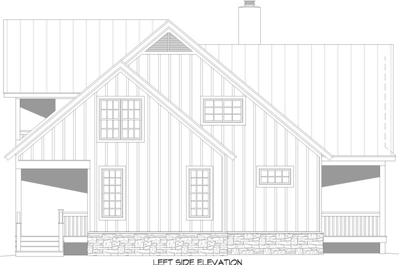 Dream House Plan - Exterior - Other Elevation for Farmhouse House Plan #932-984 - 4 bed, 3.5 bath
