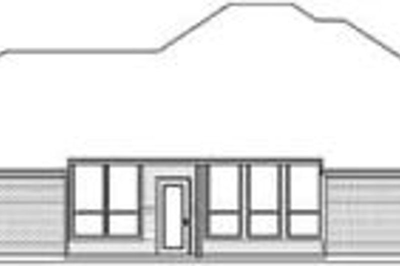 Dream House Plan - Exterior - Rear Elevation for Traditional House Plan #84-175 - 3 bed, 2 bath