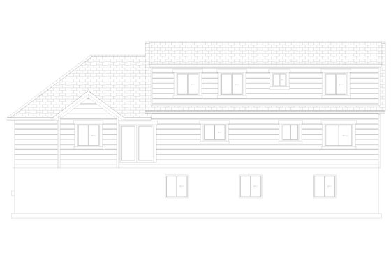 Exterior - Rear Elevation 2 for Craftsman House Plan #1060-461 - 3 bed, 3 bath