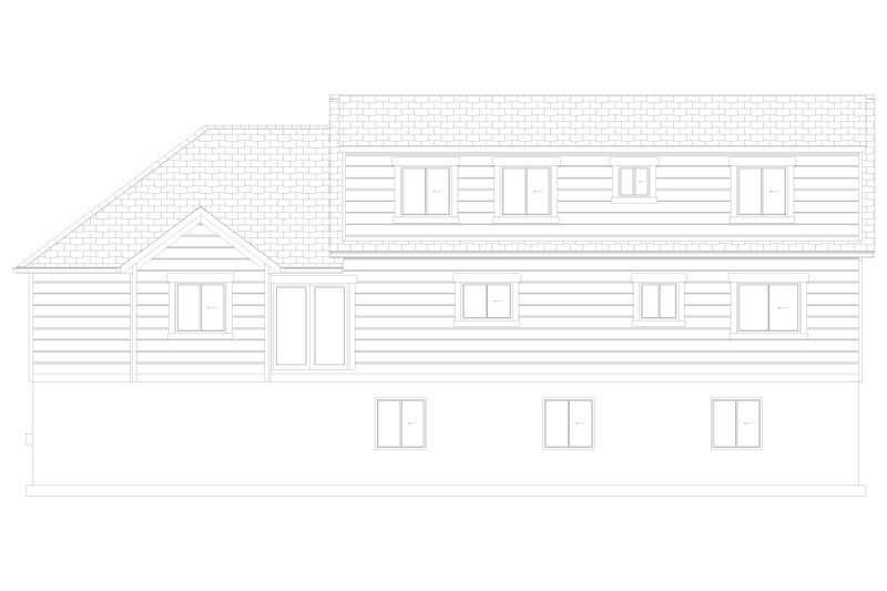 Architectural House Design - Exterior - Rear Elevation 2 for Craftsman House Plan #1060-461 - 3 bed, 3 bath