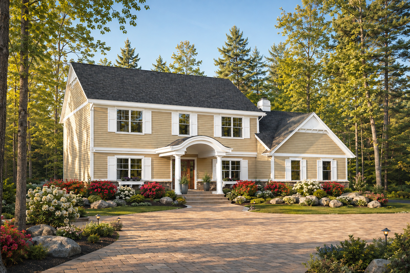 Home Plan - Exterior - Front Elevation 2 for Traditional House Plan #928-68 - 4 bed, 2.5 bath