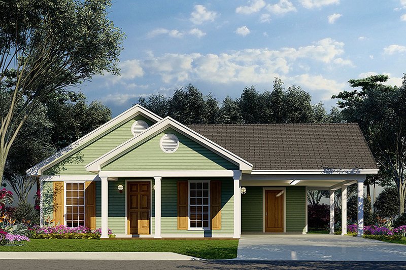 Dream House Plan - Traditional Exterior - Front Elevation Plan #923-216