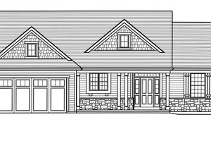 Exterior - Front Elevation 4 for Country House Plan #46-892 - 3 bed, 2 bath