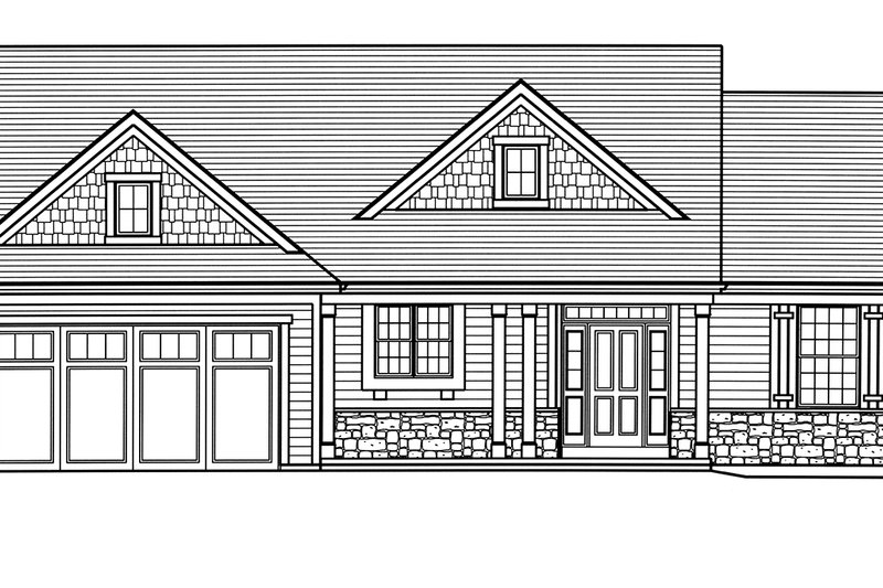Dream House Plan - Exterior - Front Elevation 4 for Country House Plan #46-892 - 3 bed, 2 bath