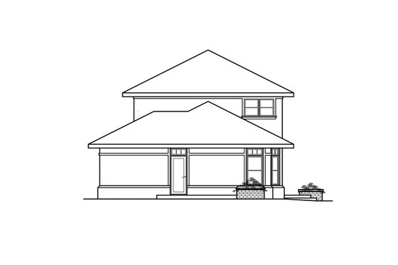 Exterior - Other Elevation 1 House Plan #124-322 - 4 bed, 4 bath