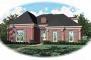 European Style House Plan - 3 Beds 3 Baths 2906 Sq/Ft Plan #81-360 Exterior 