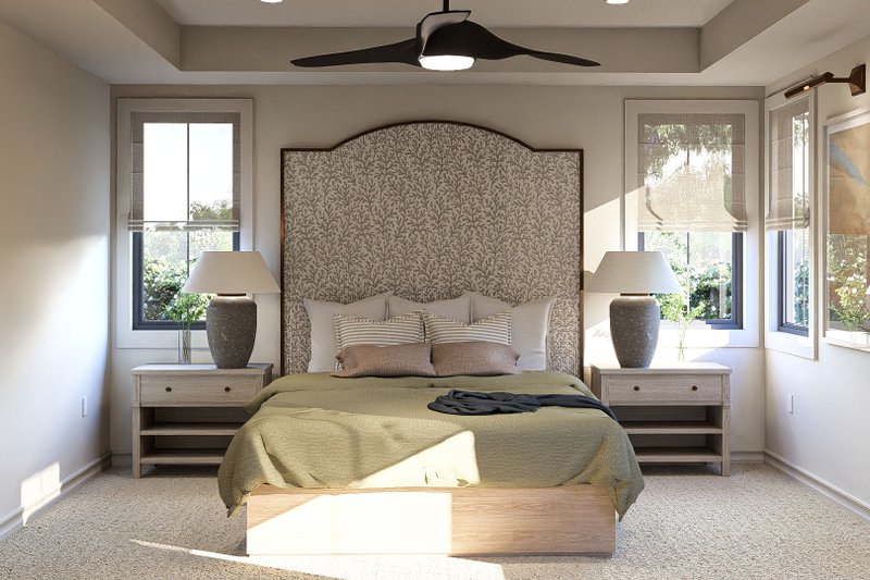 House Blueprint - Interior - Bedroom 1 for Modern House Plan #455-414 - 3 bed, 3.5 bath
