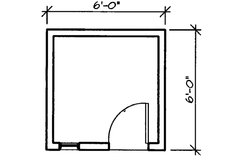 Dream House Plan - Floor Plan - Main Floor for Cottage House Plan #23-468, 0 bath