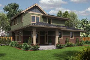 Exterior - Rear Elevation for Country House Plan #48-638 - 4 bed, 3 bath