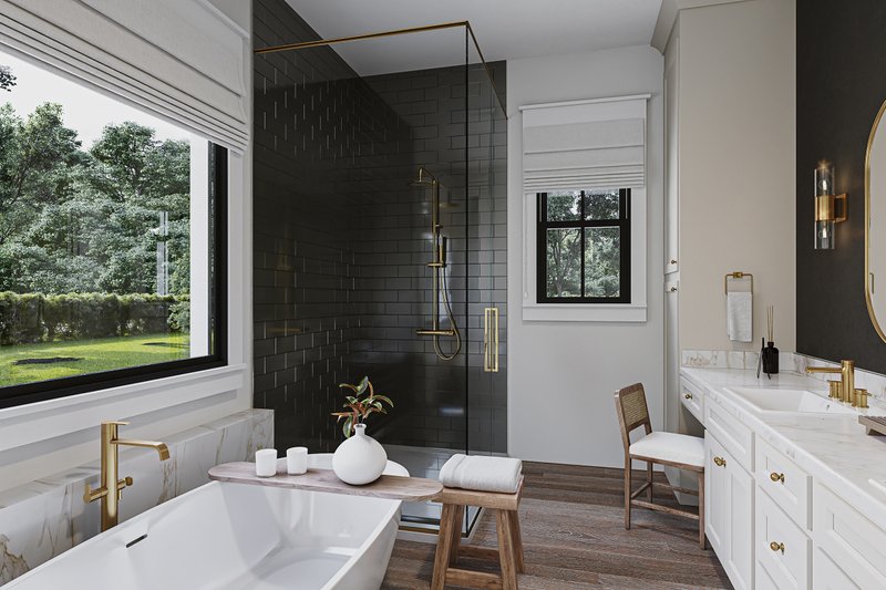 Architectural House Design - Interior - Master Bathroom for Farmhouse House Plan #430-423 - 4 bed, 3.5 bath