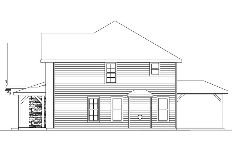 Home Plan - Exterior - Other Elevation 1 for European House Plan #124-562 - 3 bed, 3 bath