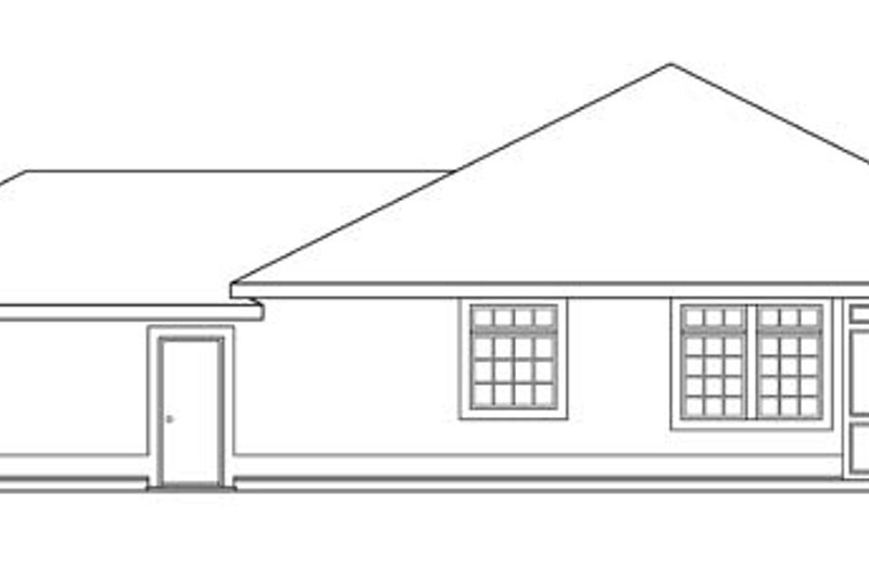 Home Plan - Exterior - Other Elevation 1 for Mediterranean House Plan #124-429 - 3 bed, 2.5 bath